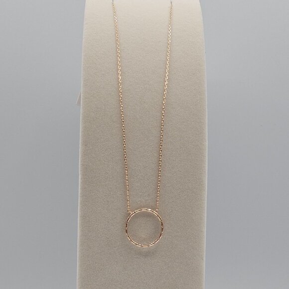 Ettika 18K Gold Plated Chain 20.5" Necklace Dainty Chic Elegant Ring Whimsygoth - Picture 2 of 9